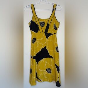 Anthropologie Moulinette Soeurs Brighter Seasons silk floral mini dress, size 0